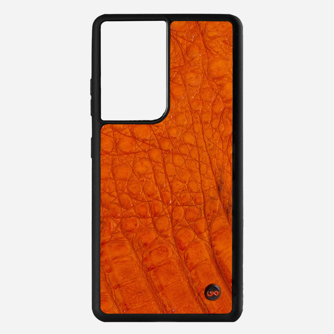 Funda S21Ultra Billionaire Croc Orange