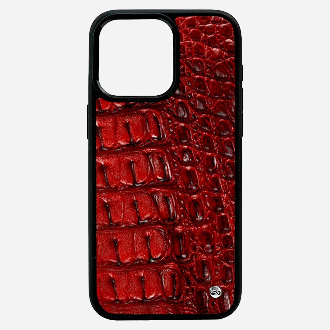 Funda iPhone 14 Pro Billionaire Croc Red