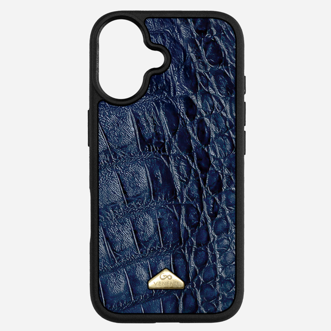 Funda iPhone 17 Billionaire Croc Navy Blue