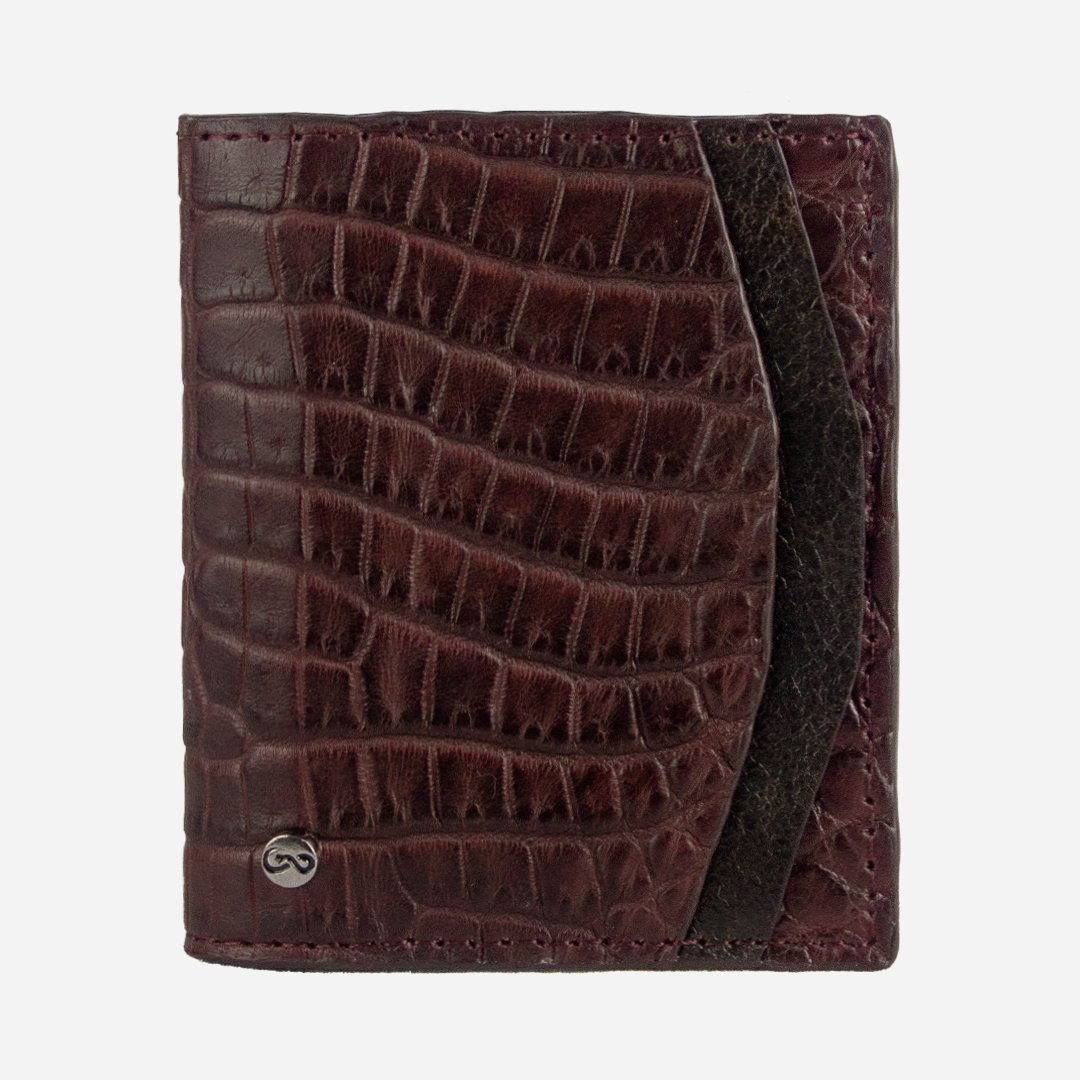 Cartera Compacta "The TIE" Billionaire Croc Wine