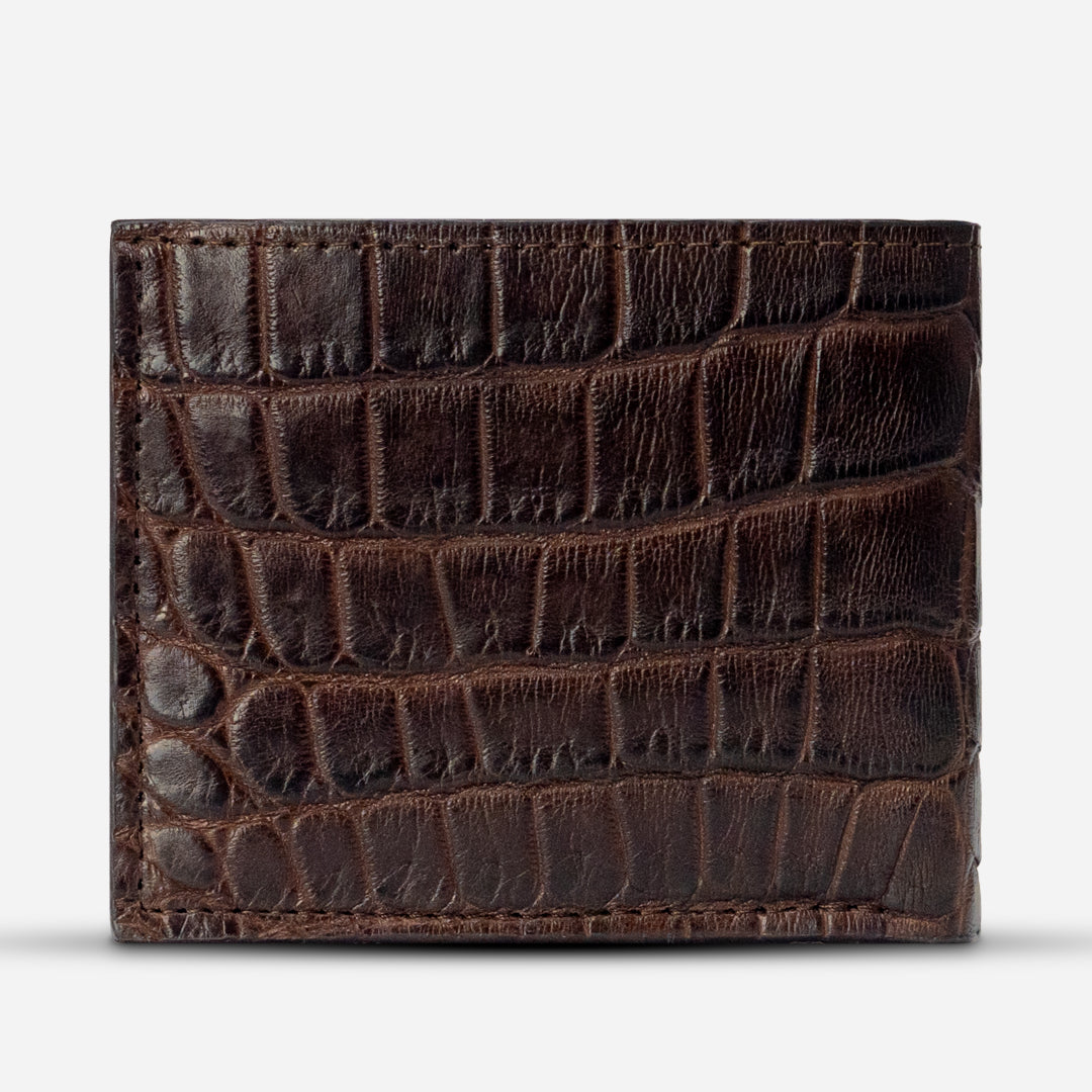 Cartera "The Grid" - Billionaire Croc Brown