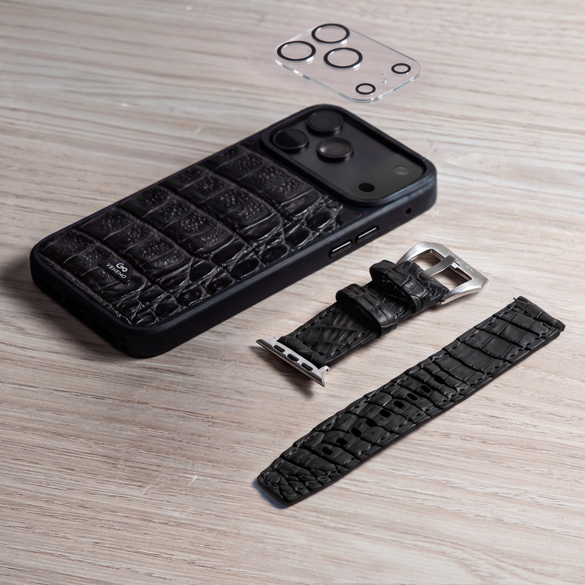 Dúo iPhone 17 Pro Max Croc Black