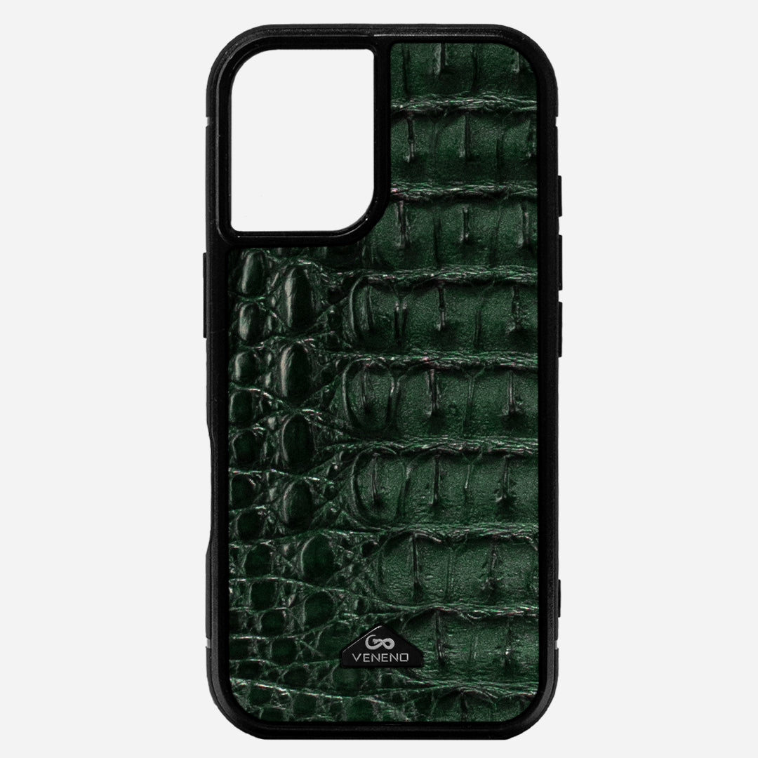 Funda iPhone 16 Plus Billionaire Croc Green