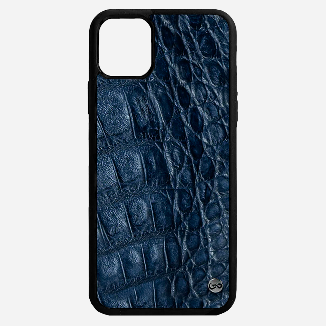 Funda iPhone 13 Mini Billionaire Croc Navy Blue
