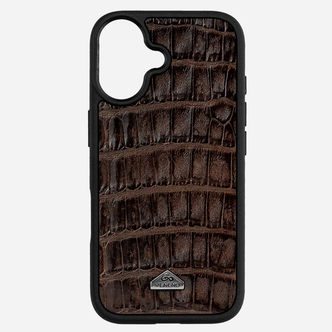 Funda iPhone 17 Billionaire Croc Brown