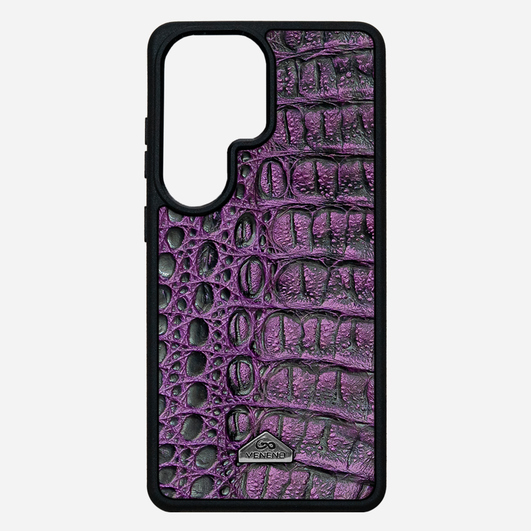 Funda S26 Ultra Illuminati Billionaire Croc Purple