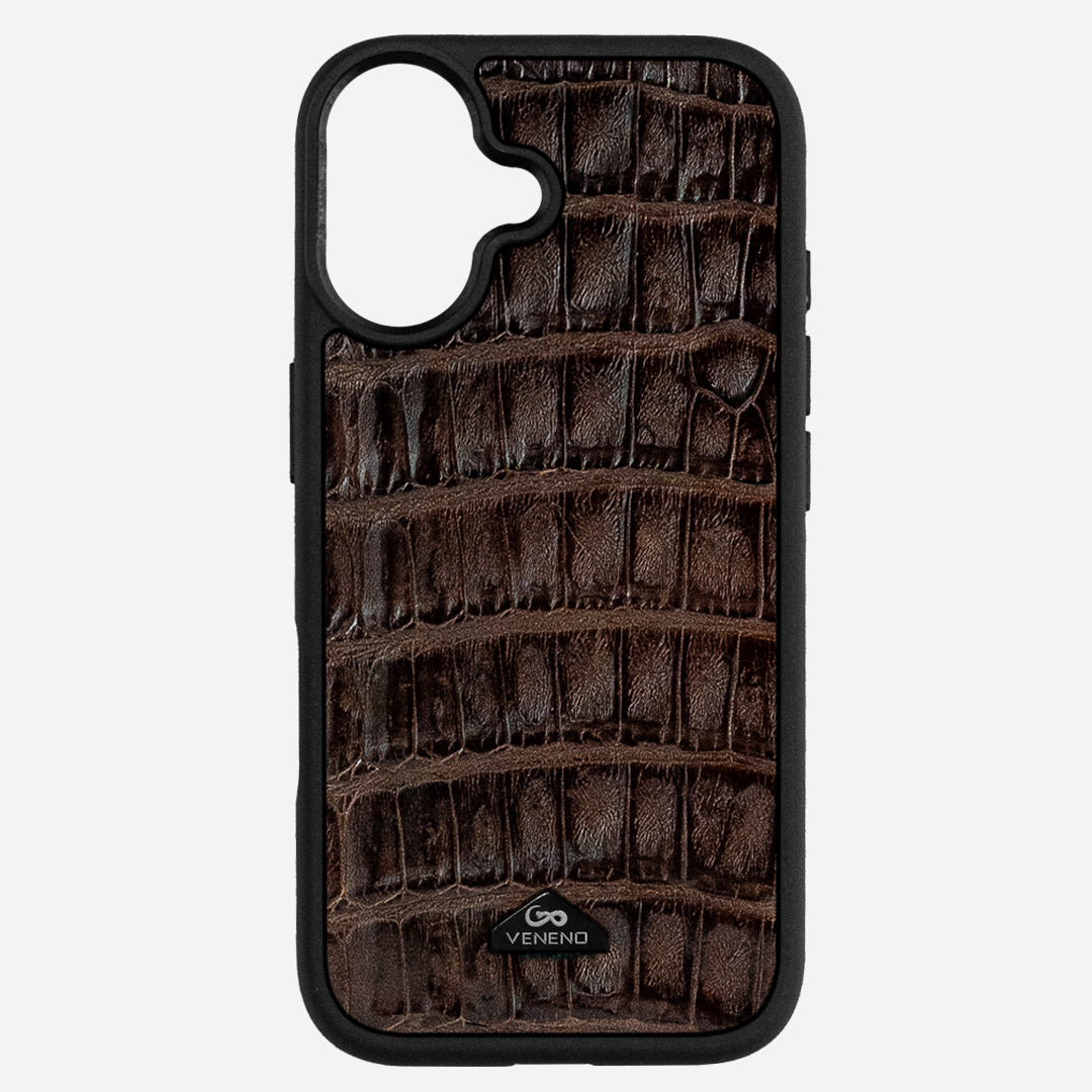 Funda iPhone 17 Billionaire Croc Brown