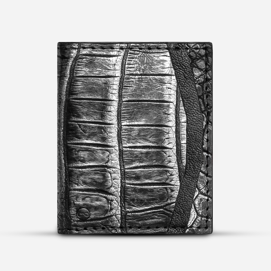 Cartera Compacta "The TIE" Billionaire Croc Eclipse