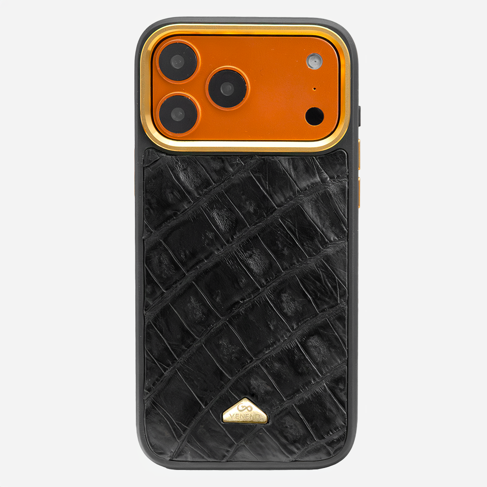 Funda iPhone 17 Pro Max Billionaire Croc Black