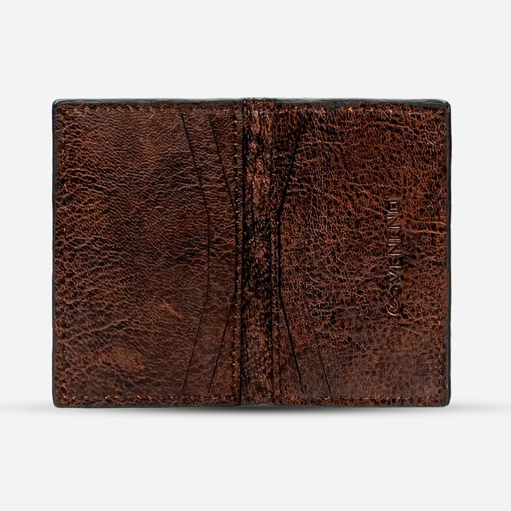 Tarjetero Vertical "Huracán" Billionaire Croc Brown