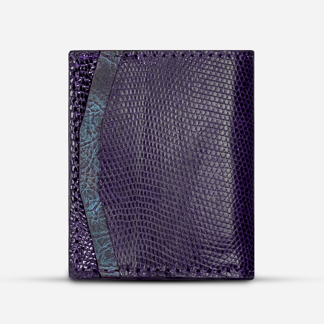 Cartera Compacta "The TIE" Lizzard Purple