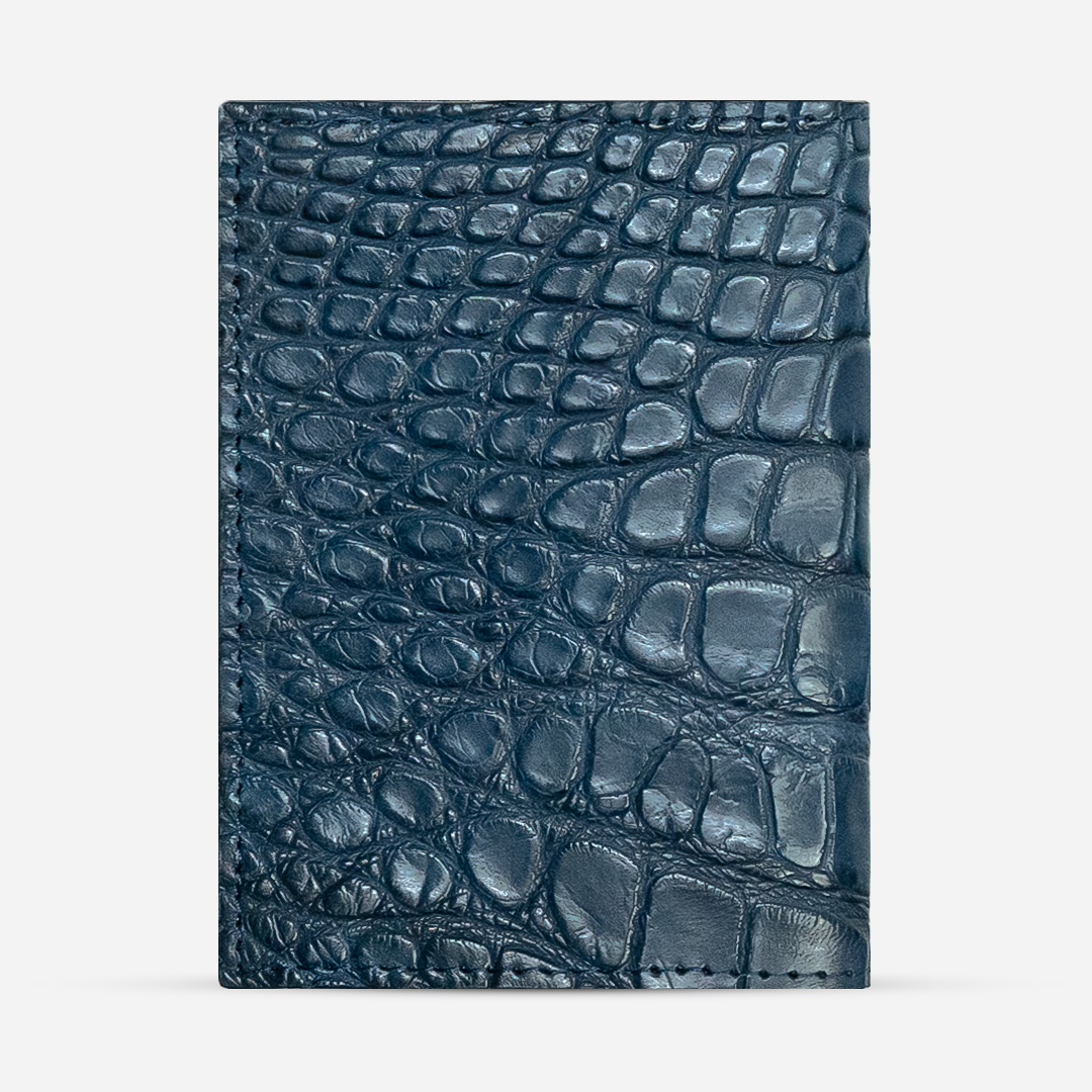 Funda Pasaporte "Il commendatore" Billionaire Croc Navy Blue