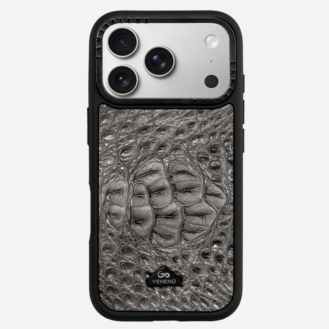 Funda iPhone 17 Pro Max Phantom Croc Gray