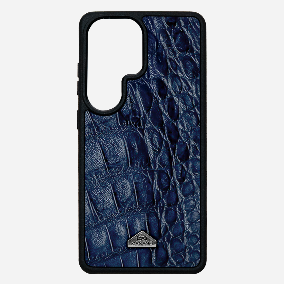Funda S26 Ultra Illuminati Billionaire Croc Navy Blue