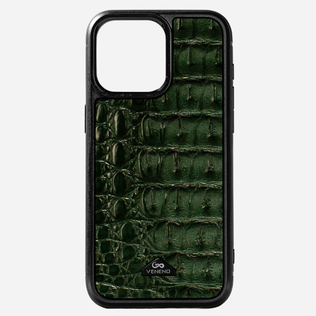 Funda iPhone 15 Pro Max Illuminati Billionaire Croc Green