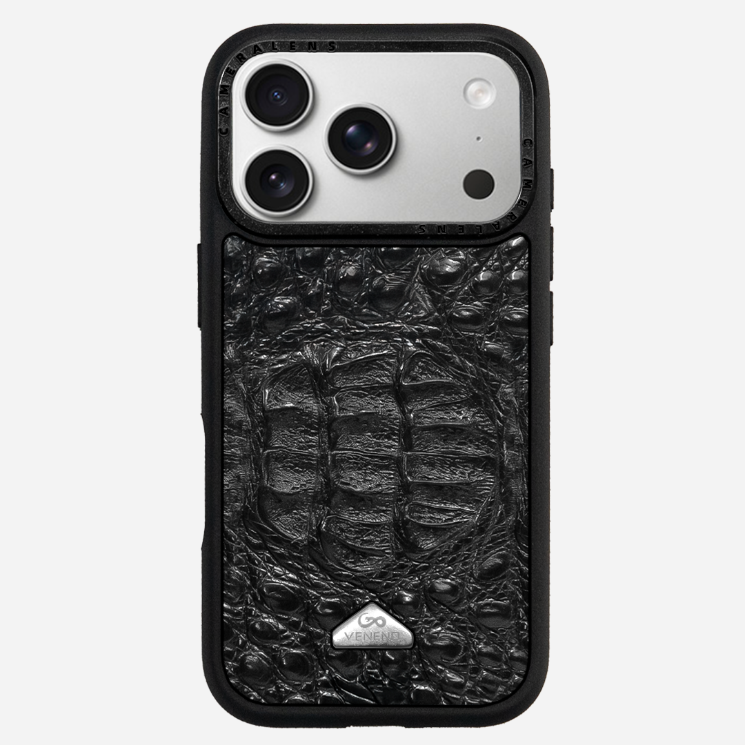 Funda iPhone 17 Pro Phantom Croc Black