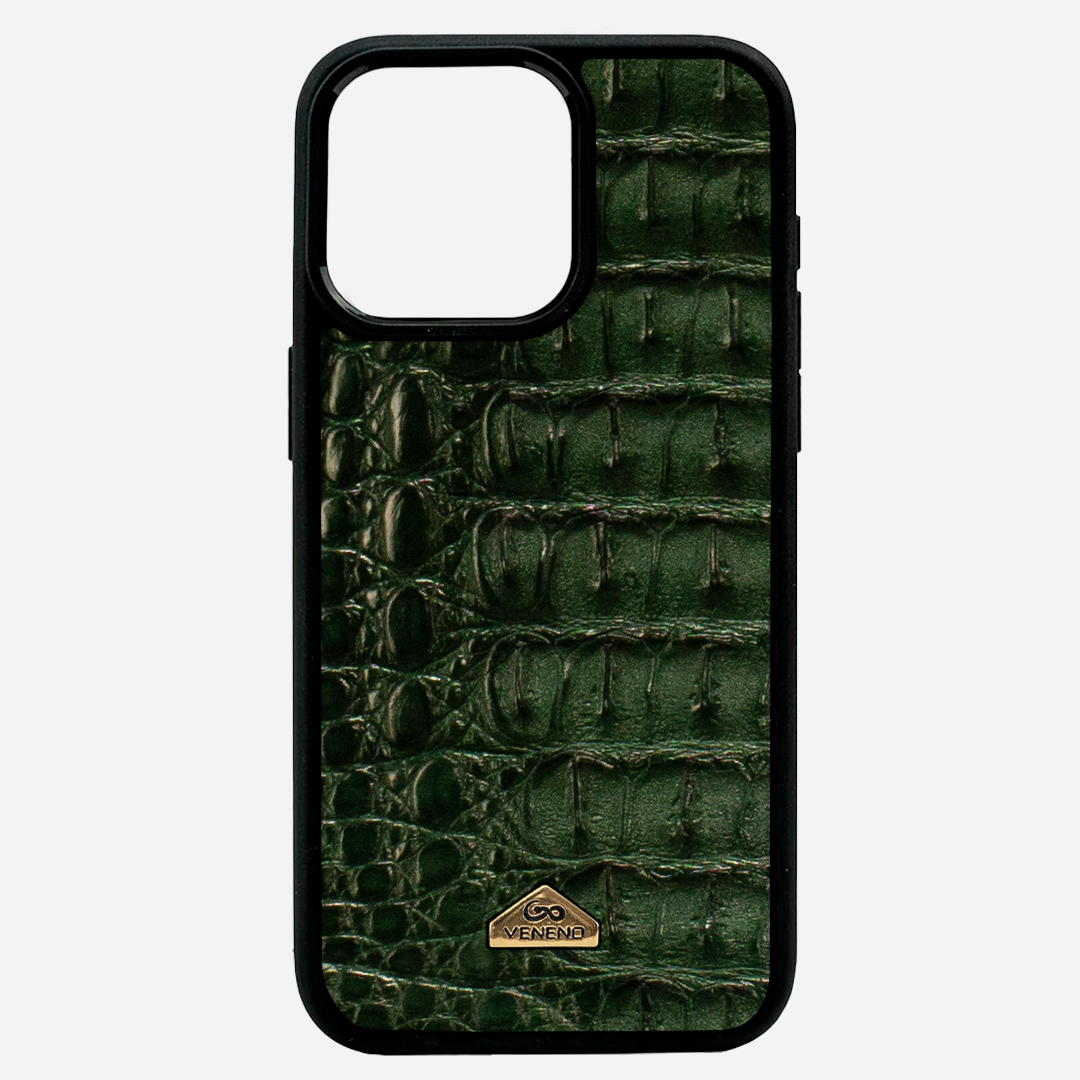 Funda iPhone 15 Pro Illuminati Billionaire Croc Green