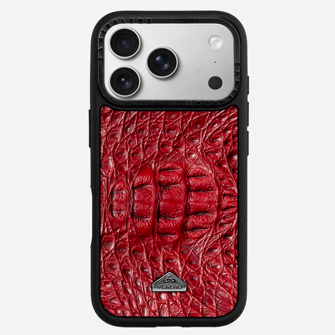 Funda iPhone 17 Pro Max Phantom Croc Red