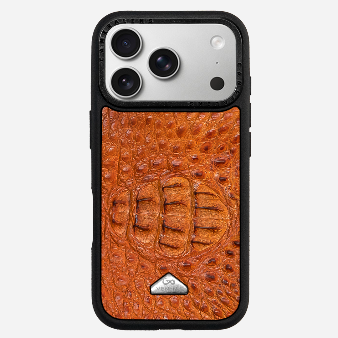 Funda iPhone 17 Pro Phantom Croc Sunset