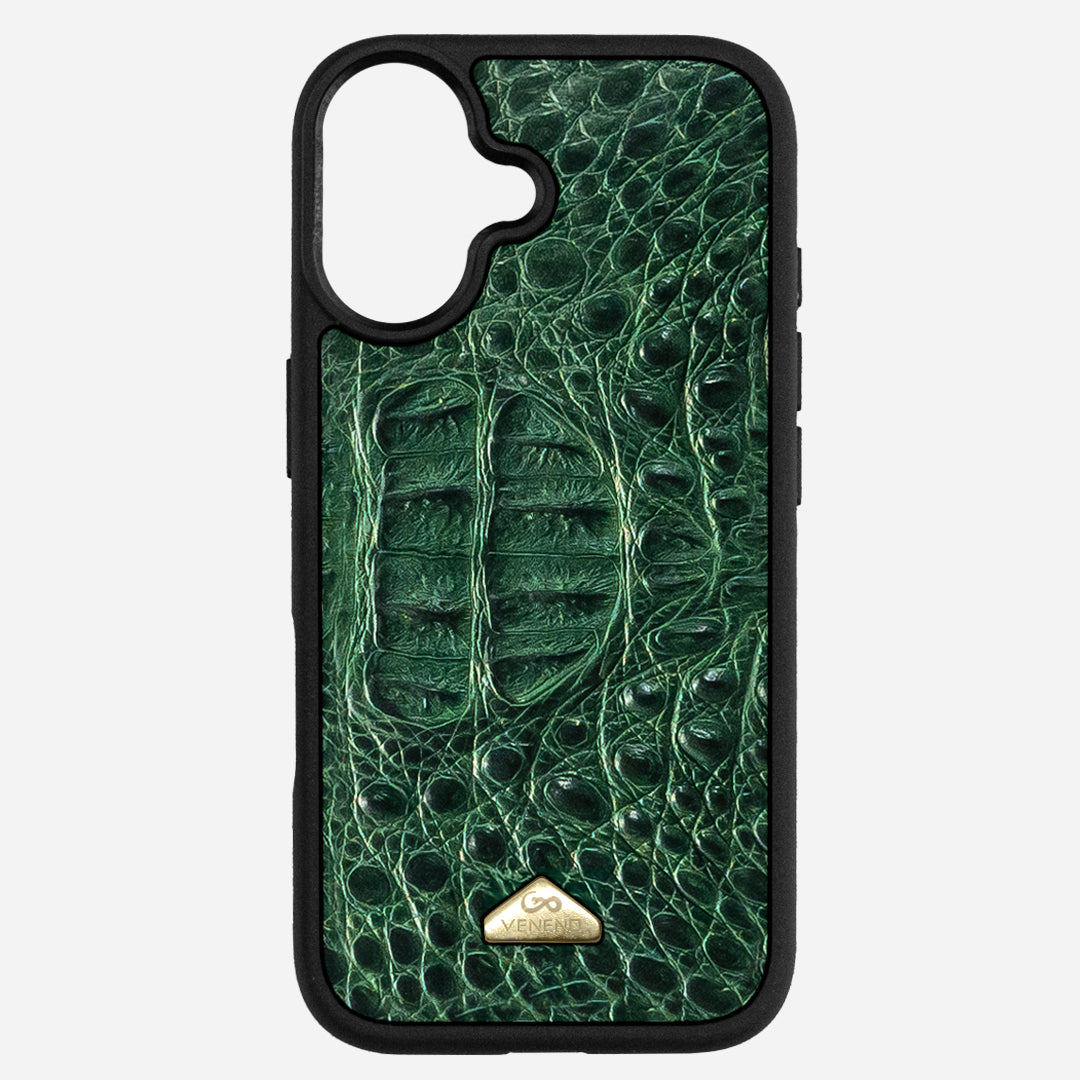 Funda iPhone 17 Phantom Croc Green
