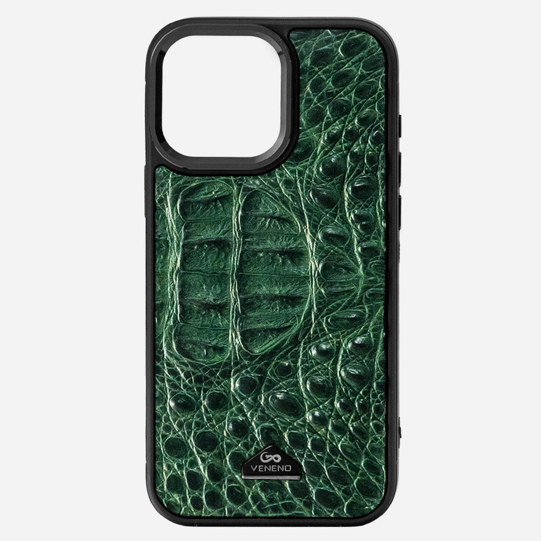 Funda iPhone 16 Pro Max Phantom Croc Green