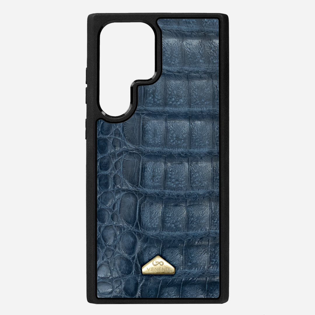 Funda S25 Ultra Illuminati Billionaire Croc Navy Blue