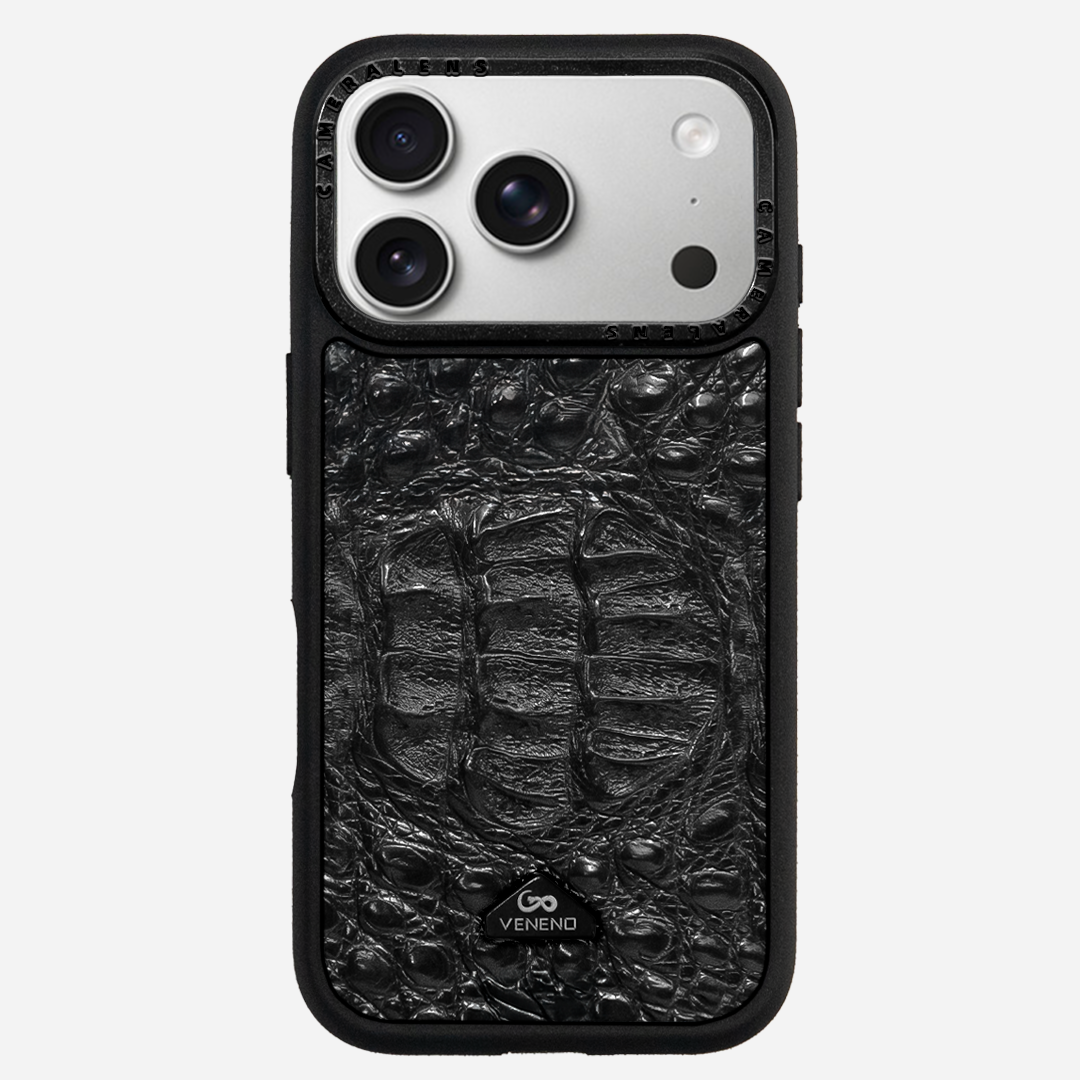 Funda iPhone 17 Pro Phantom Croc Black