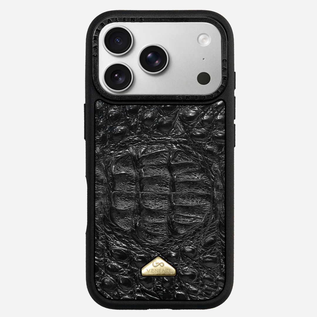 Funda iPhone 17 Pro Phantom Croc Black