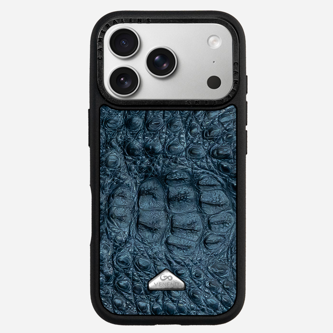Funda iPhone 17 Pro Phantom Croc Nox