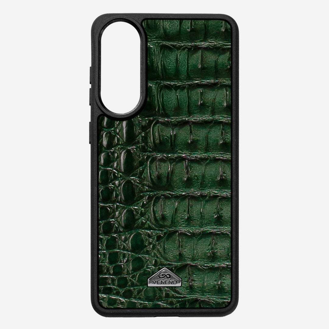 Funda S25 Edge Illuminati Billionaire Croc Green