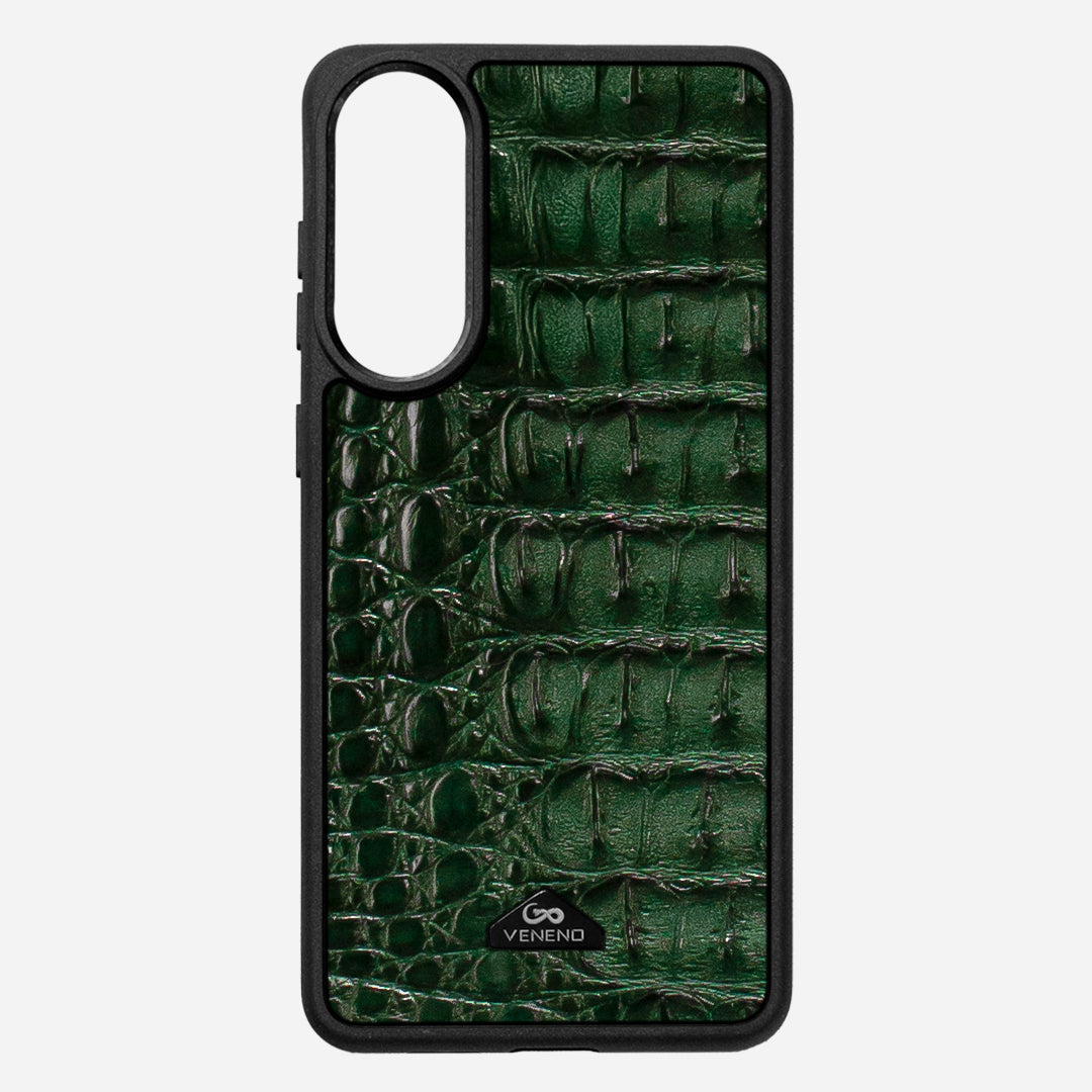 Funda S25 Edge Illuminati Billionaire Croc Green