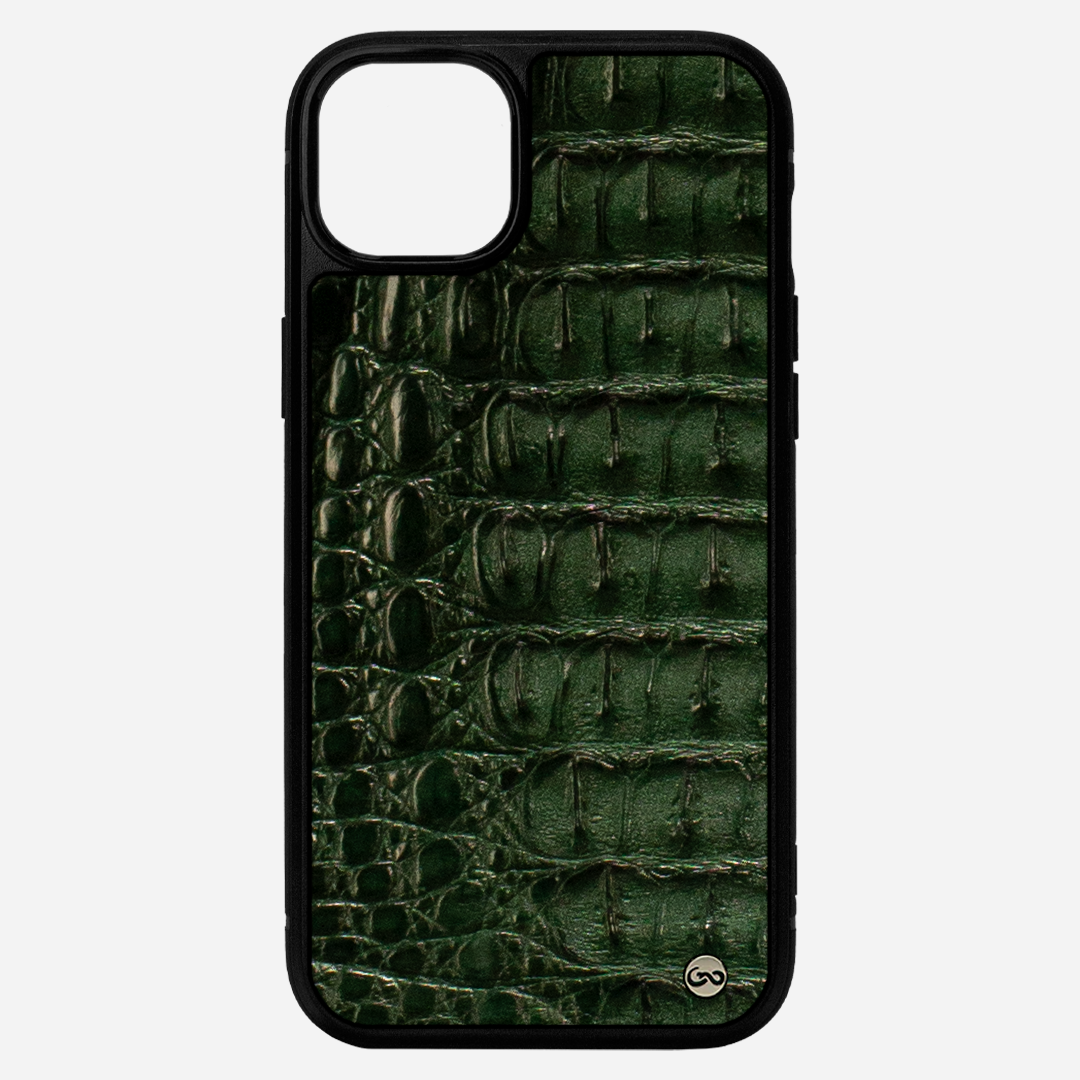 Funda iPhone 15 plus - Billionaire Croc Green