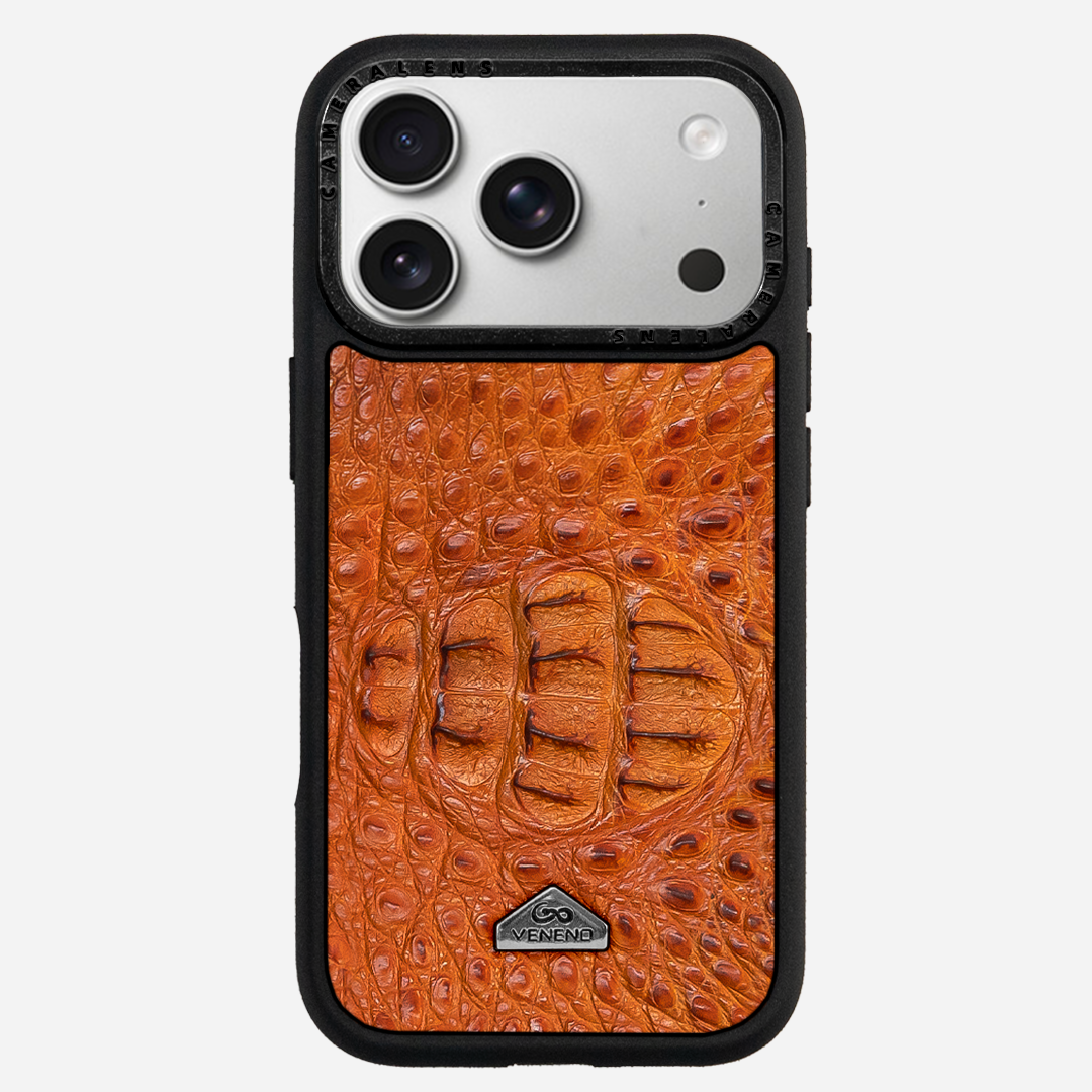 Funda iPhone 17 Pro Phantom Croc Sunset