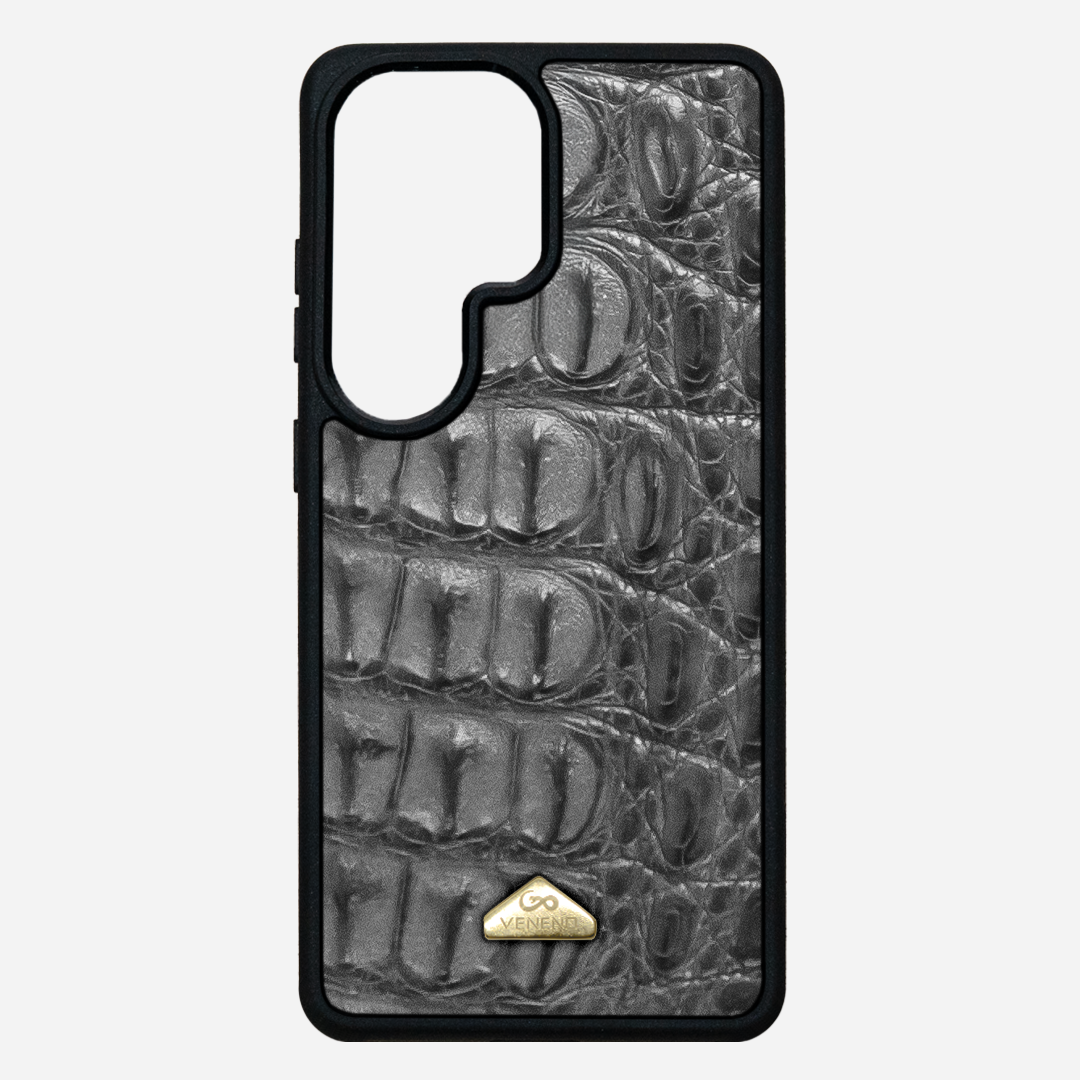 Funda S26 Ultra Illuminati Billionaire Croc Gray