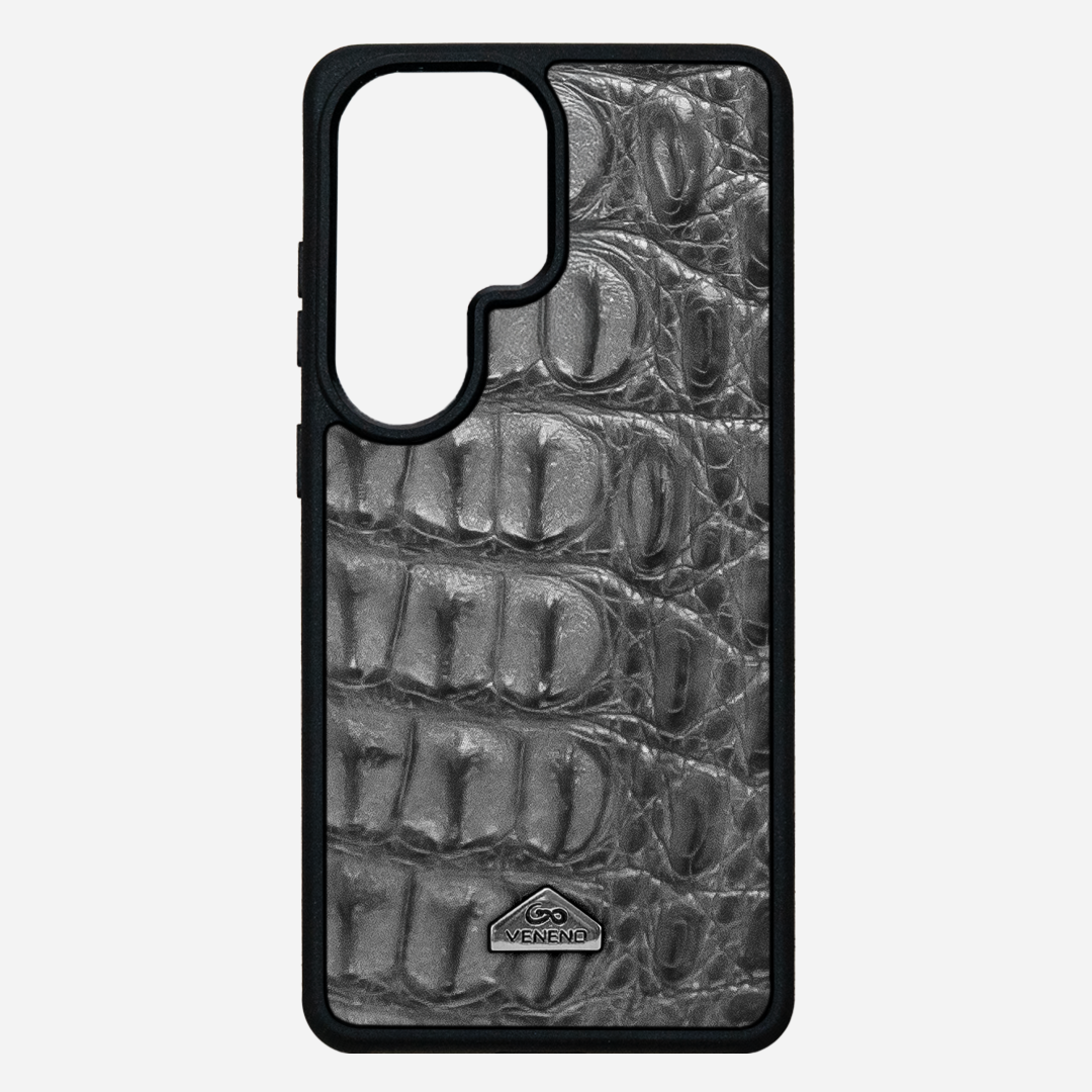 Funda S26 Ultra Illuminati Billionaire Croc Gray