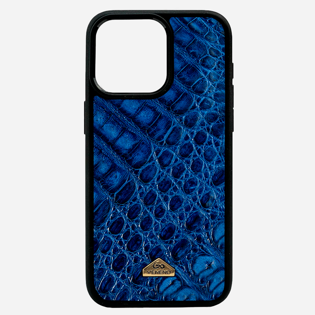 Funda iPhone 15 Pro Illuminati Billionaire Croc Royal Blue