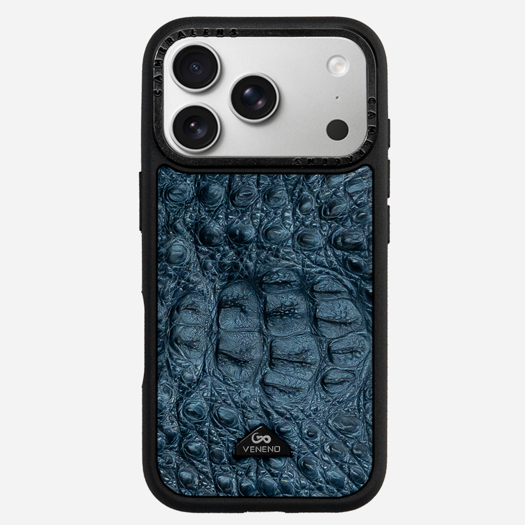 Funda iPhone 17 Pro Phantom Croc Nox