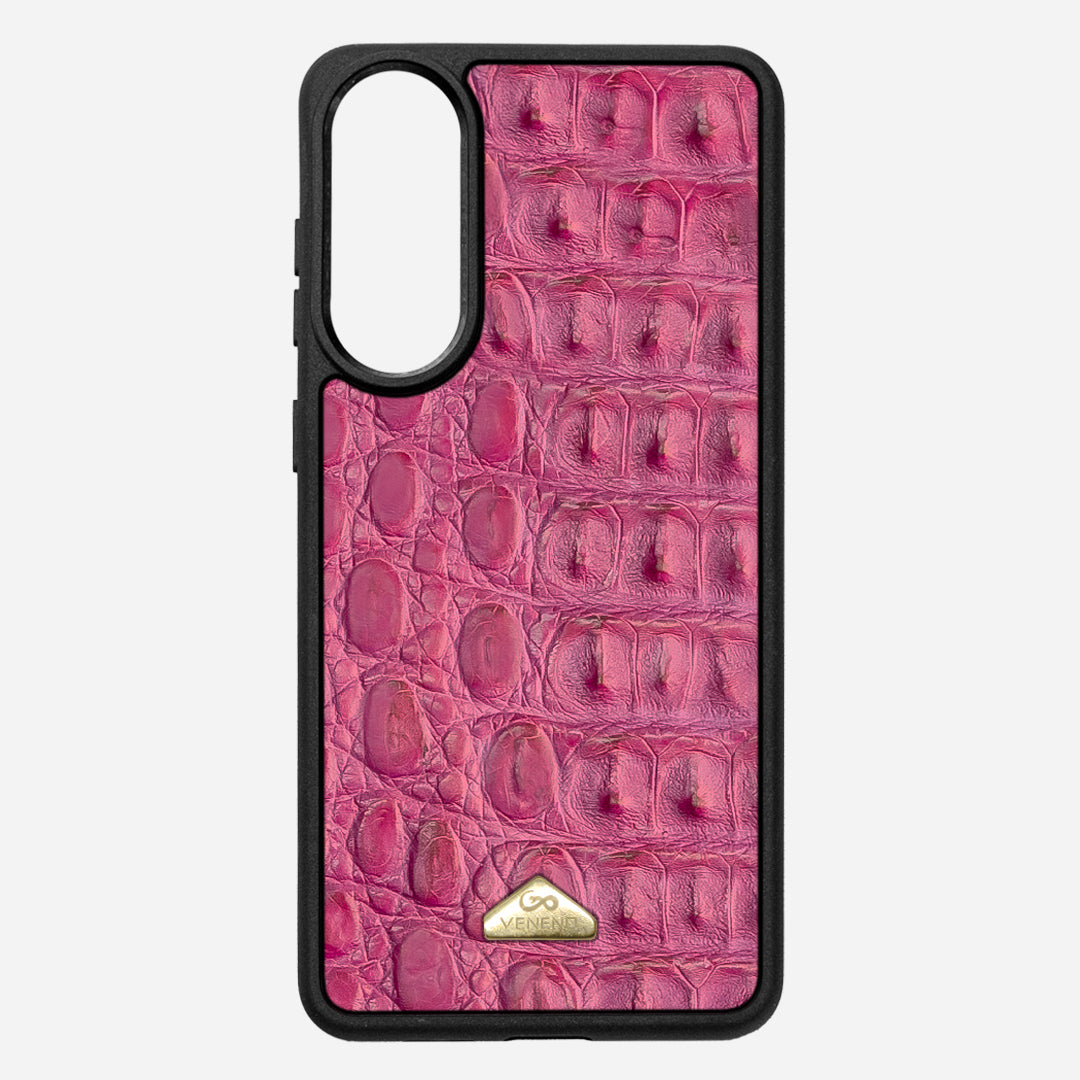 Funda S25 Edge Illuminati Billionaire Croc Electric Rose