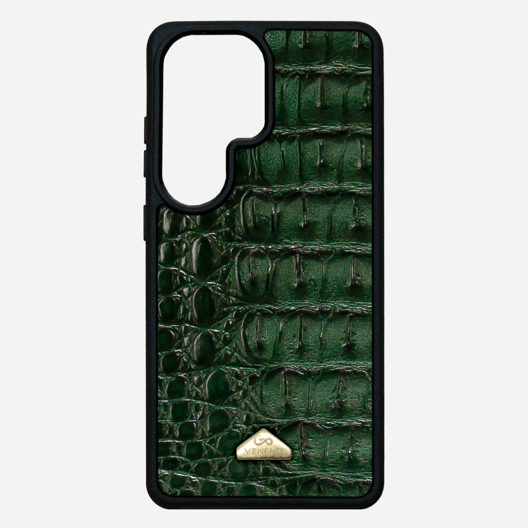 Funda S26 Ultra Illuminati Billionaire Croc Green
