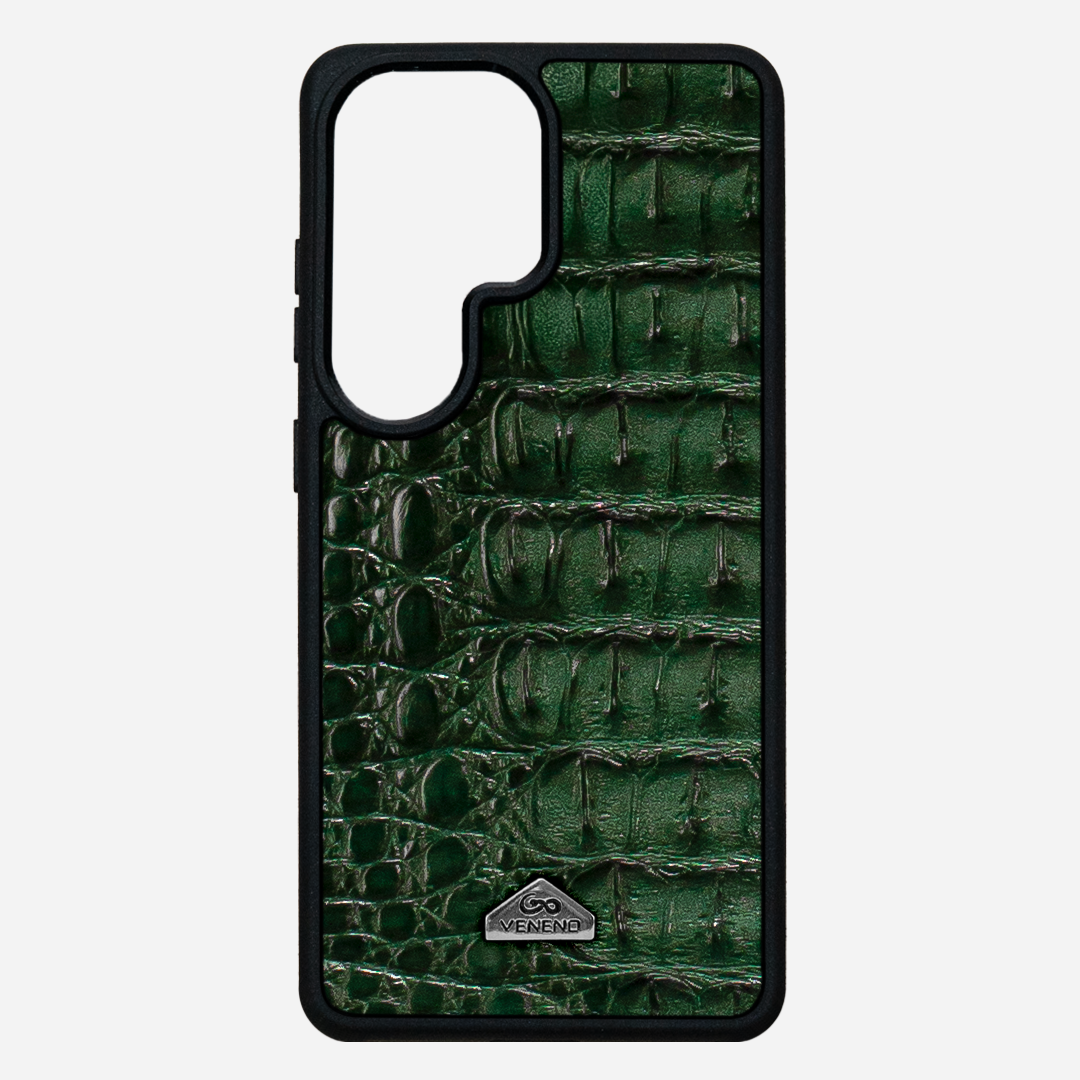 Funda S26 Ultra Illuminati Billionaire Croc Green
