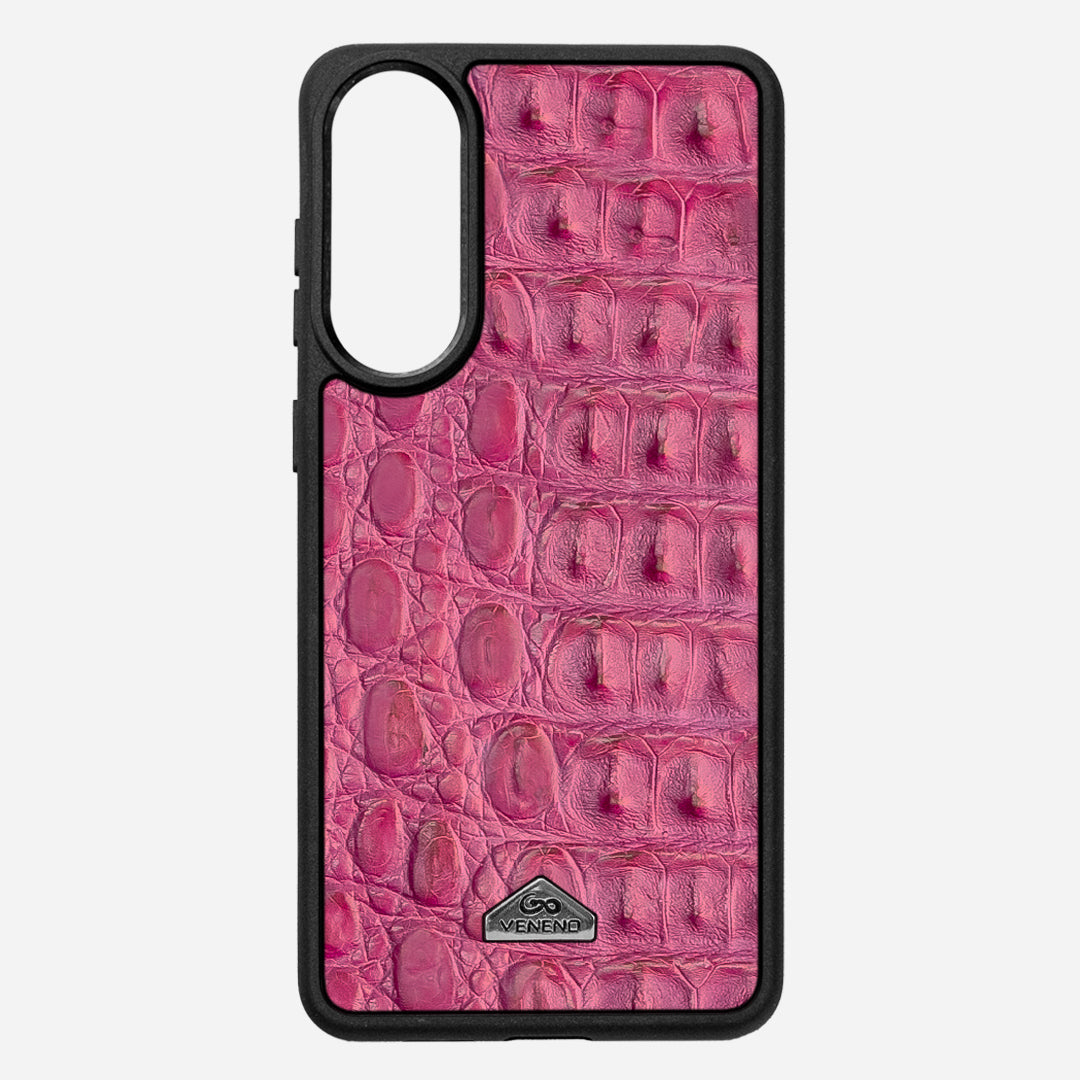 Funda S25 Edge Illuminati Billionaire Croc Electric Rose