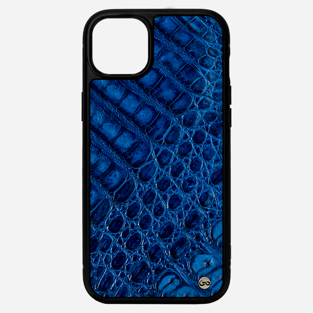 Funda iPhone 14 Plus Billionaire Croc Royal Blue