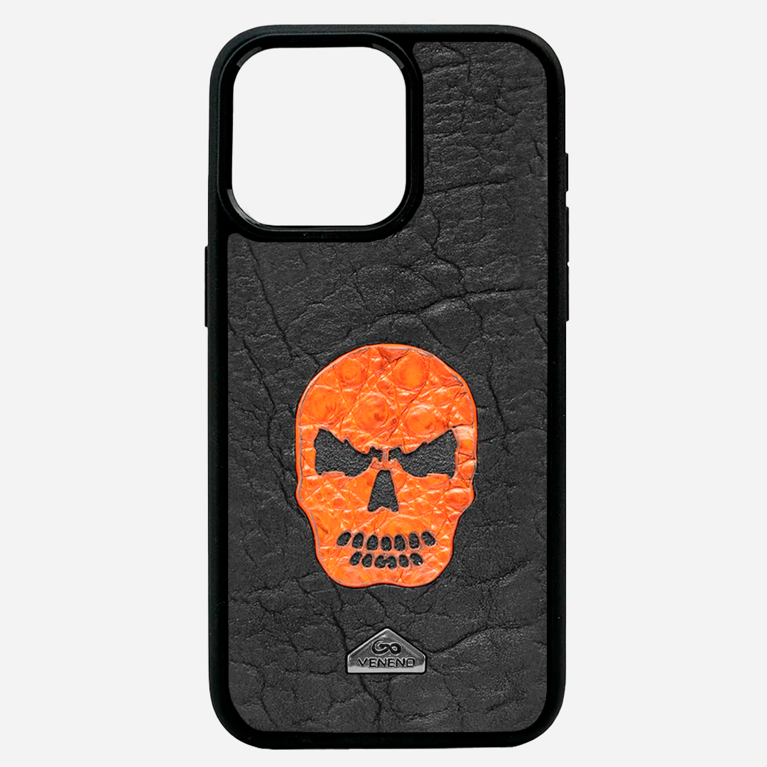 Funda iPhone 15 Pro Illuminati Kranium Orange