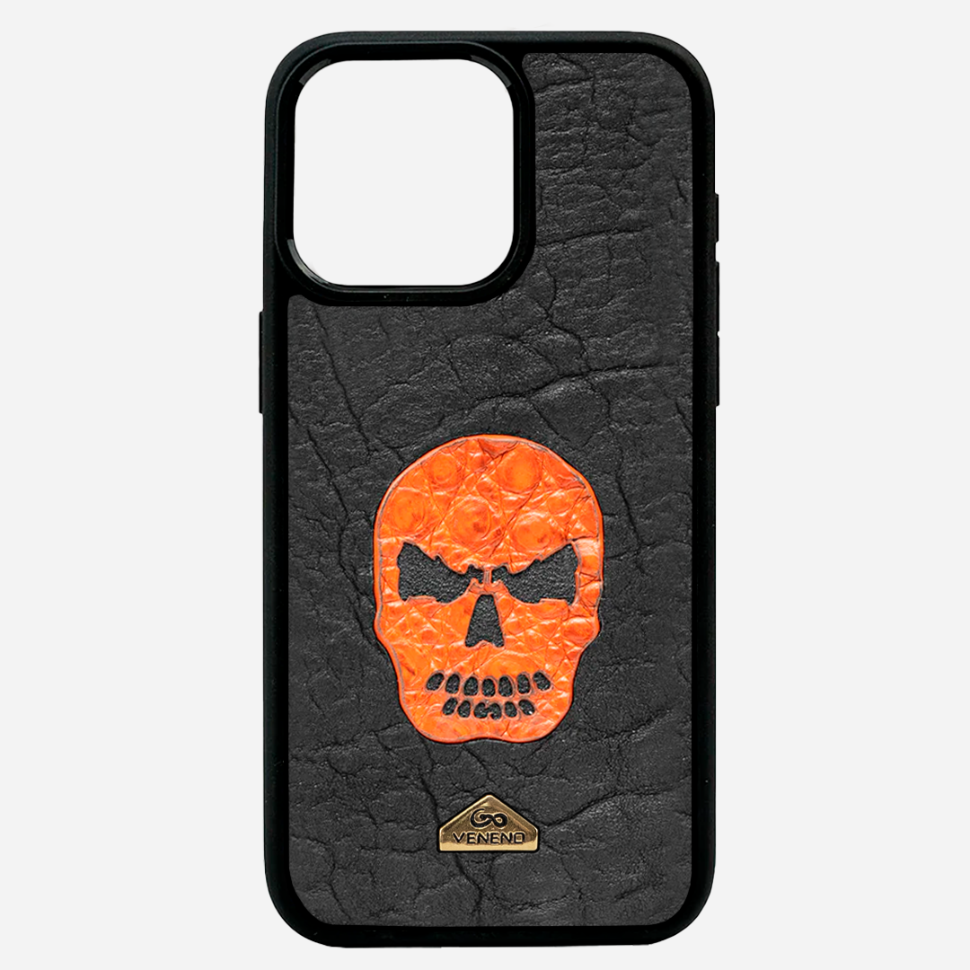 Funda iPhone 15 Pro Illuminati Kranium Orange