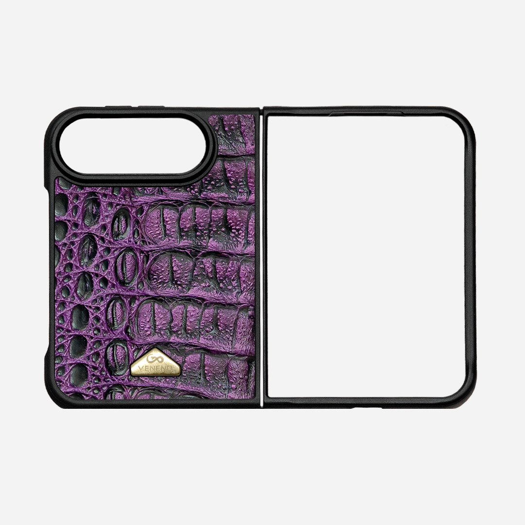 Funda iPhone Duo Billionaire Croc Purple
