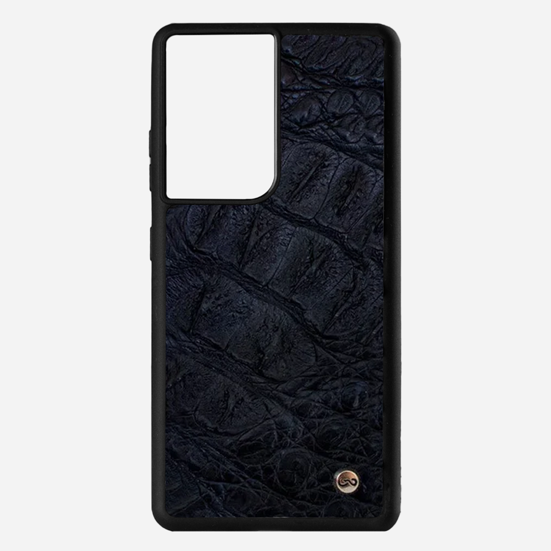 Funda S21Ultra Billionaire Croc Black