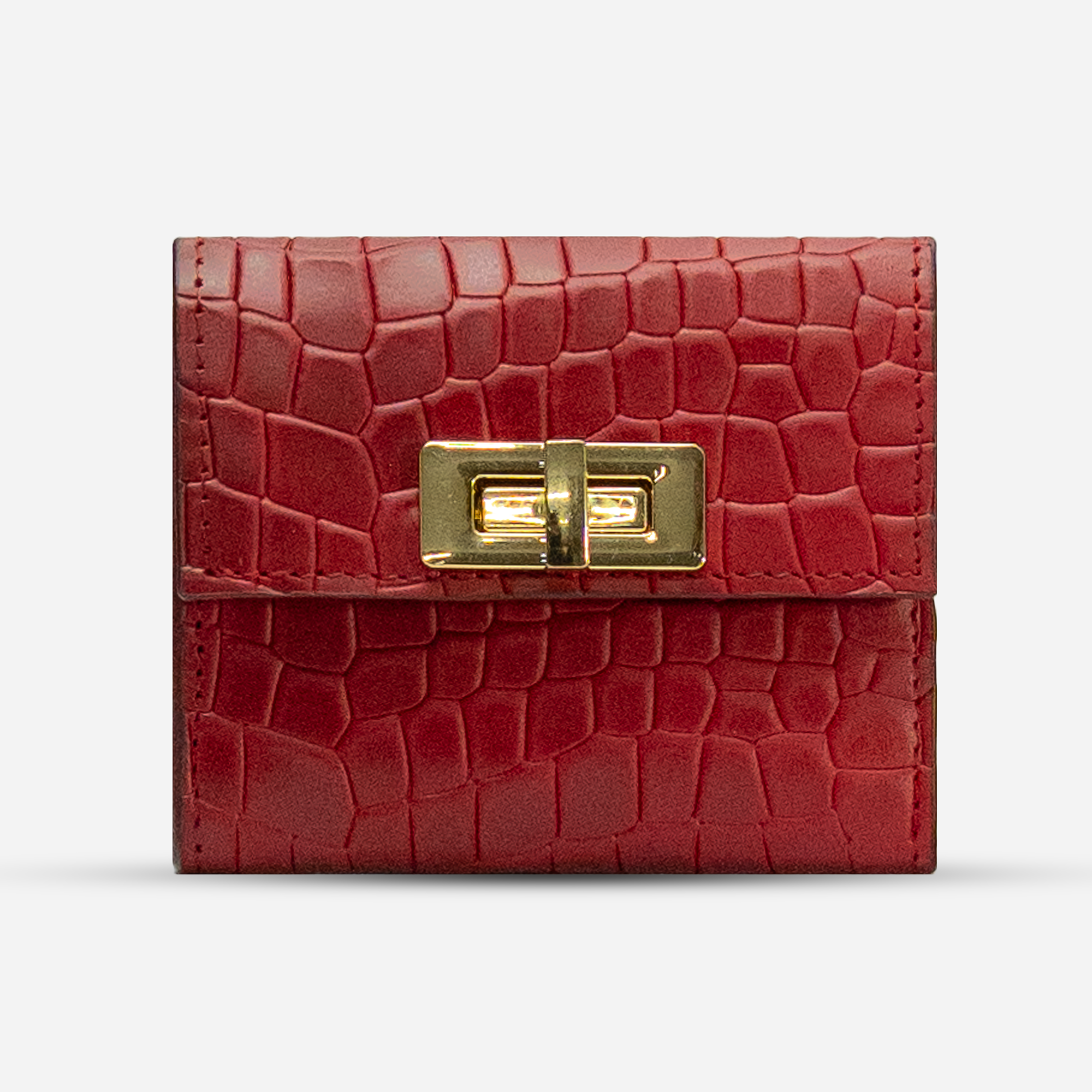 Cartera Trifold "Mila" - Faux Rouge