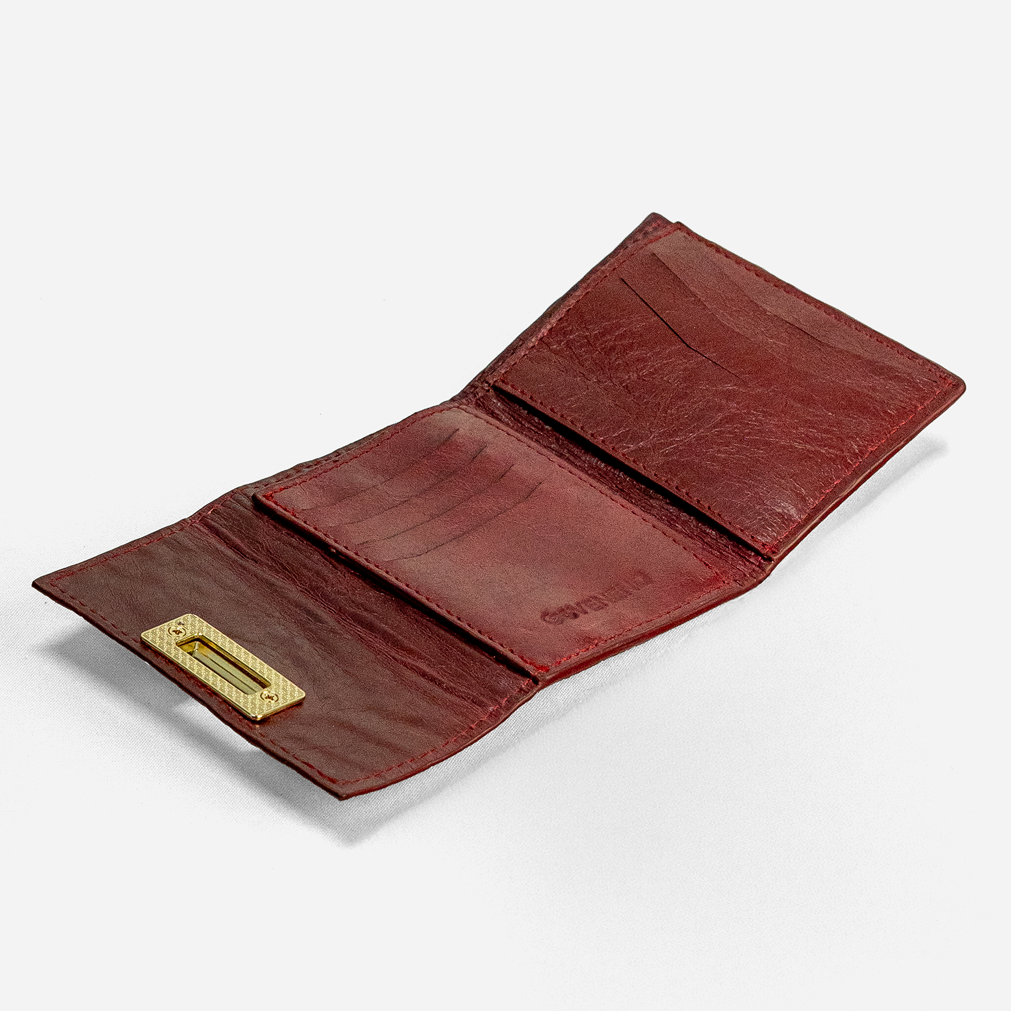 Cartera Trifold "Mila" - Faux Rouge