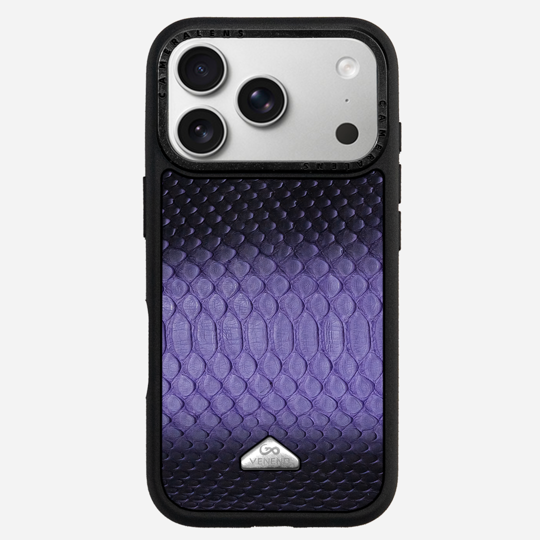 Funda iPhone 17 Pro Python Iris Bloom
