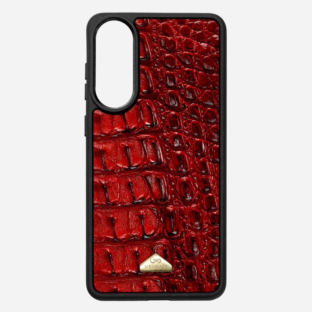 Funda S25 Edge Illuminati Billionaire Croc Red